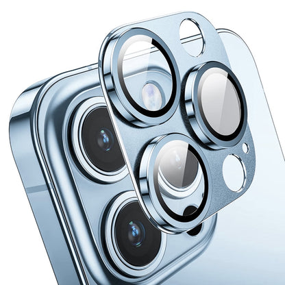 For iPhone 13 Pro / 13 Pro Max ENKAY Hat-Prince Anti-reflection Camera Lens Aluminium Alloy Tempered Glass Film, For iPhone 13 Pro / 13 Pro Max