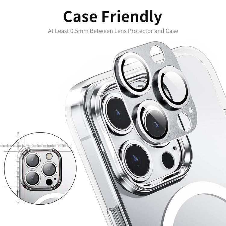 For iPhone 13 Pro / 13 Pro Max ENKAY Hat-Prince Anti-reflection Camera Lens Aluminium Alloy Tempered Glass Film, For iPhone 13 Pro / 13 Pro Max