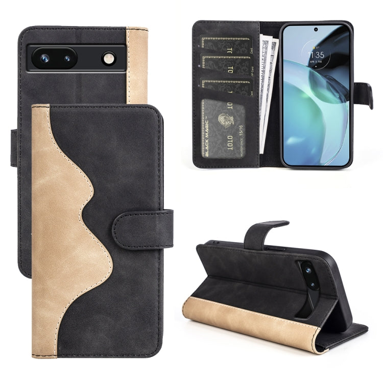 For Google Pixel 7a Stitching Horizontal Flip Leather Phone Case, For Google Pixel 7a
