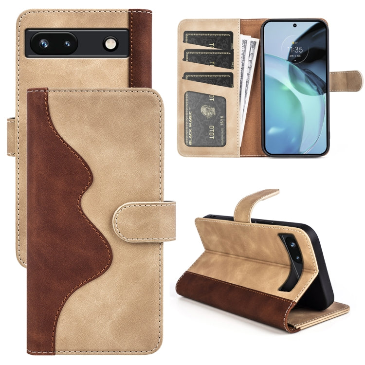 For Google Pixel 7a Stitching Horizontal Flip Leather Phone Case, For Google Pixel 7a