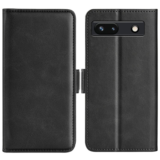 For Google Pixel 7a Dual-side Magnetic Buckle Leather Phone Case, For Google Pixel 7a
