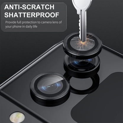 For Samsung Galaxy Z Flip4 / W23 Flip ENKAY Hat-Prince 9H Rear Camera Lens Aluminium Alloy Tempered Glass Film, For Samsung Galaxy Z Flip4 / W23 Flip