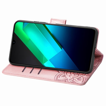 Butterfly Love Flower Embossed Leather Phone Case, For Infinix Note 12 G96, For OnePlus Ace 2, For Realme C55, For Tecno Pova Neo 5G, For ZTE Blade A52, For Samsung Galaxy A14 4G, For Samsung Galaxy A34 5G