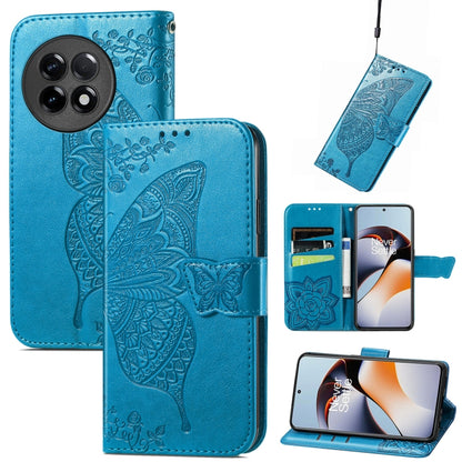 Butterfly Love Flower Embossed Leather Phone Case, For Infinix Note 12 G96, For Kyocera Android One S10, For OnePlus Ace 2, For Realme C55, For Tecno Pova Neo 5G, For ZTE Blade A52, For Samsung Galaxy A14 4G, For Samsung Galaxy A34 5G