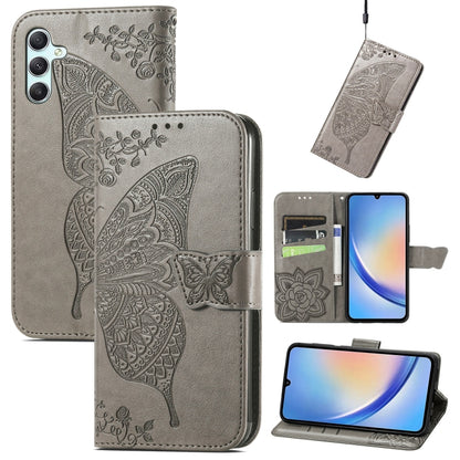 Butterfly Love Flower Embossed Leather Phone Case, For Infinix Note 12 G96, For Kyocera Android One S10, For OnePlus Ace 2, For Realme C55, For Tecno Pova Neo 5G, For ZTE Blade A52, For Samsung Galaxy A14 4G, For Samsung Galaxy A34 5G