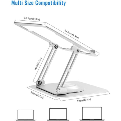 D147 Foldable 360 Degree Rotating Laptop Lifting Bracket Aluminum Alloy Notebook Desktop Stand, D147