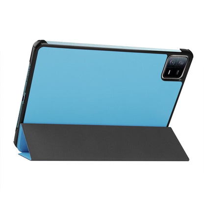For Xiaomi Pad 6 ENKAY Tri-fold Custer Texture Leather Stand Smart Case, For Xiaomi Pad 6