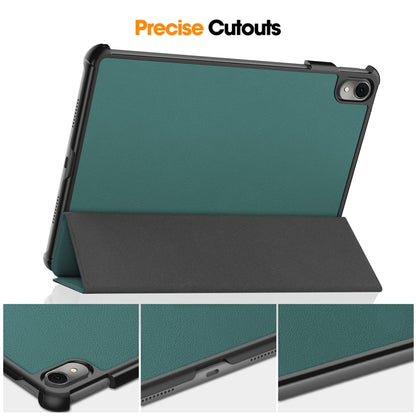 For Huawei MatePad 11 2023 ENKAY Tri-fold Custer Texture Leather Stand Smart Case, For Huawei MatePad 11 2023