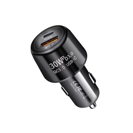 Chargeur de voiture USB double port P29 48W PD30W + QC3.0 18W, P29 (noir), P29 (blanc)