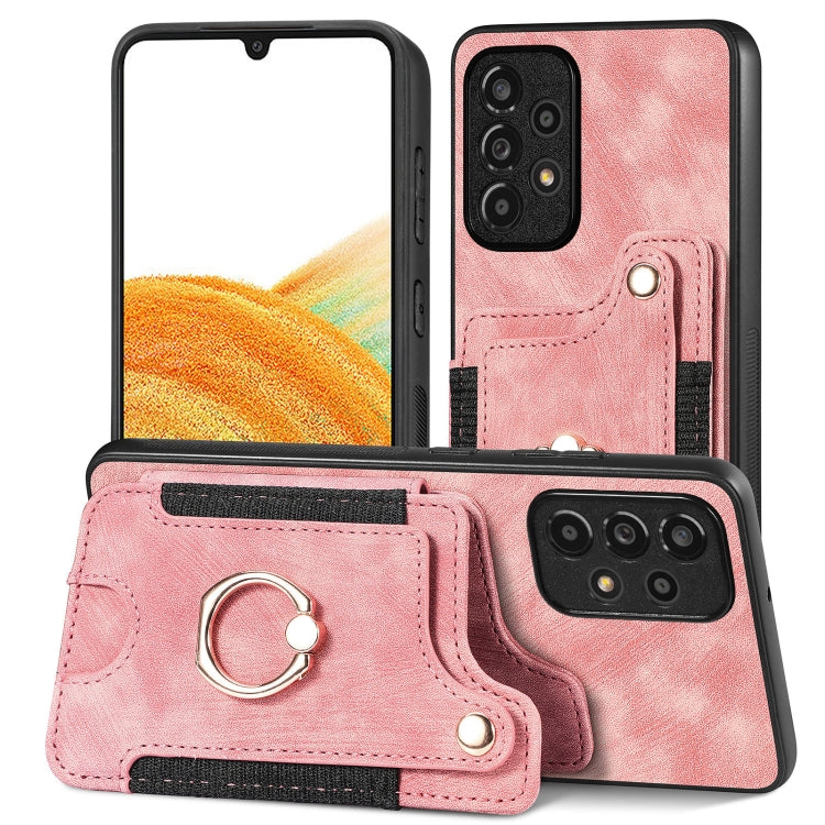 Retro Skin-feel Ring Multi-card Wallet Phone Case, For Samsung Galaxy S23+ 5G, For Samsung Galaxy S23 Ultra 5G, For Samsung Galaxy S22+ 5G, For Samsung Galaxy S22 Ultra 5G, For Samsung Galaxy S21 5G, For Samsung Galaxy S21+ 5G                          ...