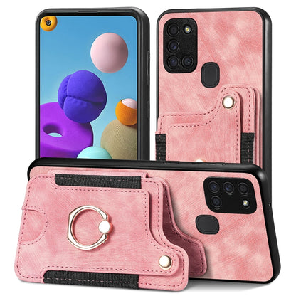 Retro Skin-feel Ring Multi-card Wallet Phone Case, For Samsung Galaxy A32 4G, For Samsung Galaxy A21s, For Samsung Galaxy A04, For Realme C35