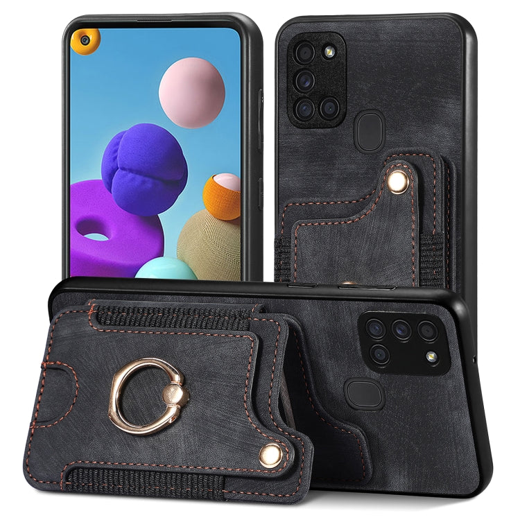 Retro Skin-feel Ring Multi-card Wallet Phone Case, For Samsung Galaxy A32 4G, For Samsung Galaxy A21s, For Samsung Galaxy A04, For Realme C35
