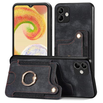 Retro Skin-feel Ring Multi-card Wallet Phone Case, For Samsung Galaxy A32 4G, For Samsung Galaxy A21s, For Samsung Galaxy A04, For Realme C35