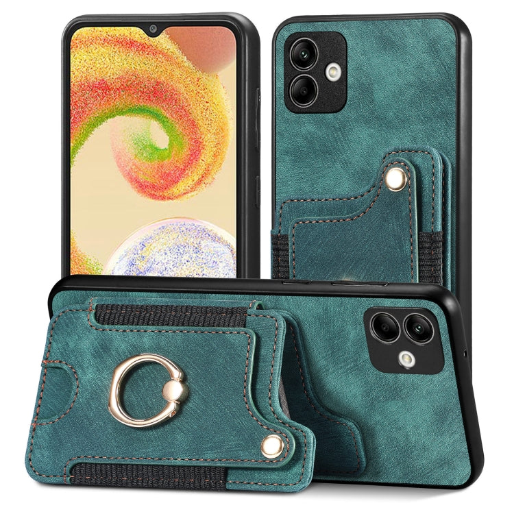 Retro Skin-feel Ring Multi-card Wallet Phone Case, For Samsung Galaxy A32 4G, For Samsung Galaxy A21s, For Samsung Galaxy A04, For Realme C35
