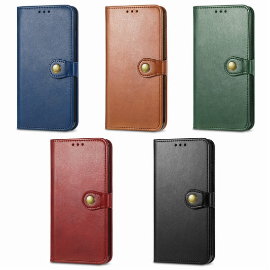 Retro Solid Color Buckle Leather Phone Case, For Samsung Galaxy S25 5G, For Samsung Galaxy S25+ 5G, For Samsung Galaxy S25 Ultra 5G, For Samsung Galaxy S24 Ultra 5G, For Samsung Galaxy S24+ 5G, For Samsung Galaxy S24 5G, For Samsung Galaxy A34 5G������...