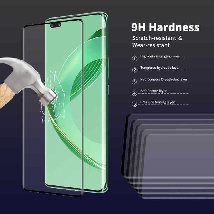 For Huawei Nova 11 Pro / 11 Ultra ENKAY Hat-Prince 3D Curved Full Glue Tempered Glass Film, For Huawei Nova 11 Pro / 11 Ultra(1pc), For Huawei Nova 11 Pro / 11 Ultra(2pcs), For Huawei Nova 11 Pro / 11 Ultra(5pcs)
