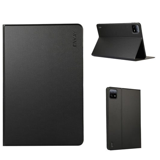 Pour Xiaomi Pad 6 / Pad 6 Pro ENKAY Étui en cuir avec support intelligent pour tablette, Pour Xiaomi Pad 6 / Pad 6 Pro