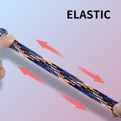 For Xiaomi Mi Band 8 ENKAY Hat-Prince 2 in 1 Set Full Coverage Screen Protector + Elastic Braided Nylon Watch Band