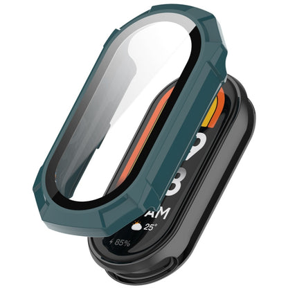 For Xiaomi Mi Band 8 ENKAY Hat-Prince Full Coverage PC Frame + Tempered Glass Film Watch Case