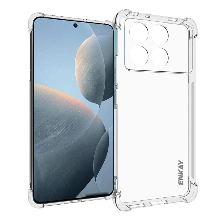 ENKAY Hat-Prince Transparent TPU Shockproof Phone Case, For Redmi A5 4G 171.7mm, For Redmi Note 14S 4G, For Redmi Note14 4G 164.84mm, For Xiaomi 15 Ultra, For Xiaomi Poco X7 Pro 5G, For Xiaomi Poco M7 Pro 5G, For Redmi Note 14 Pro 4G�������������������...