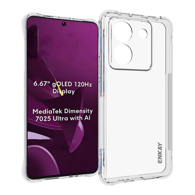 ENKAY Hat-Prince Transparent TPU Shockproof Phone Case, For Xiaomi 17T Pro5G, For Redmi 15a 5G, For Xiaomi 17T, For Xiaomi 17 Ultra, For Redmi Note 15 Pro 4G Global 163.2mm, For Redmi K90, For Redmi K90 Pro Max, For Redmi Note 15 Pro+ 5G Global 163.3mm...