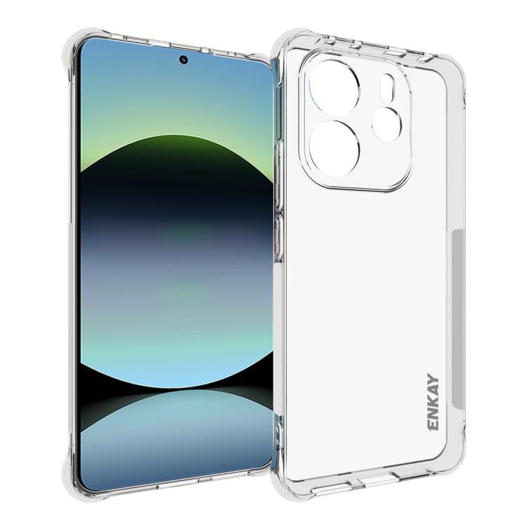 ENKAY Hat-Prince Transparent TPU Shockproof Phone Case, For Xiaomi 17T Pro5G, For Redmi 15a 5G, For Xiaomi 17T, For Xiaomi 17 Ultra, For Redmi Note 15 Pro 4G Global 163.2mm, For Redmi K90, For Redmi K90 Pro Max, For Redmi Note 15 Pro+ 5G Global 163.3mm...