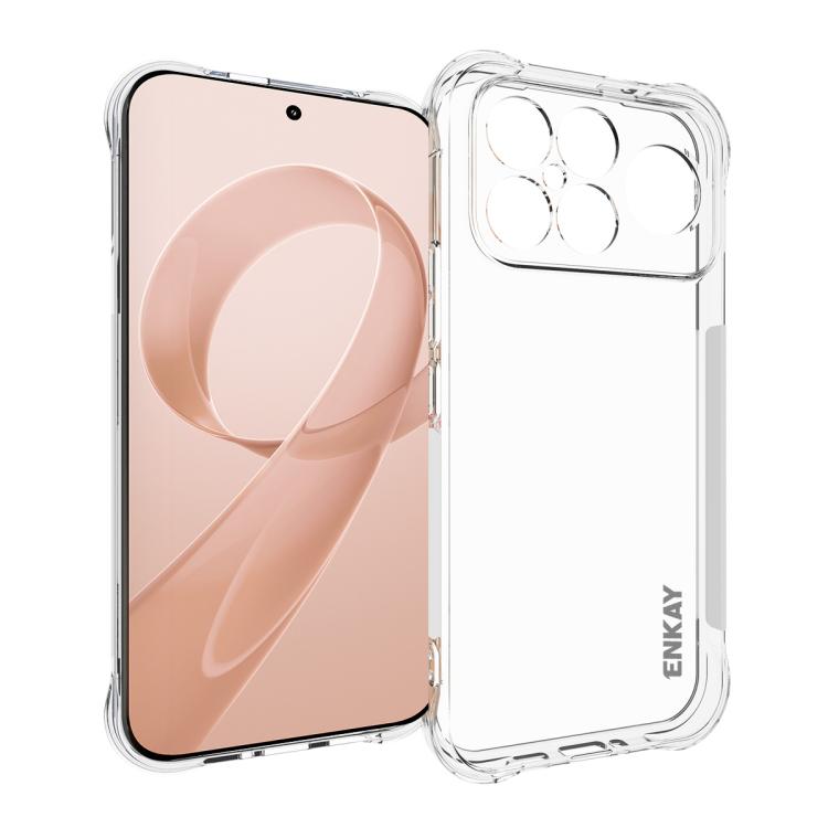 ENKAY Hat-Prince Transparent TPU Shockproof Phone Case, For Xiaomi 17T Pro5G, For Redmi 15a 5G, For Xiaomi 17T, For Xiaomi 17 Ultra, For Redmi Note 15 Pro 4G Global 163.2mm, For Redmi K90, For Redmi K90 Pro Max, For Redmi Note 15 Pro+ 5G Global 163.3mm...