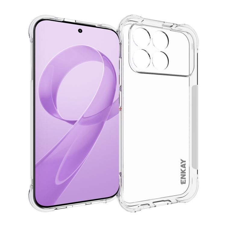 ENKAY Hat-Prince Transparent TPU Shockproof Phone Case, For Xiaomi 17T Pro5G, For Redmi 15a 5G, For Xiaomi 17T, For Xiaomi 17 Ultra, For Redmi Note 15 Pro 4G Global 163.2mm, For Redmi K90, For Redmi K90 Pro Max, For Redmi Note 15 Pro+ 5G Global 163.3mm...