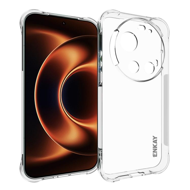 ENKAY Hat-Prince Transparent TPU Shockproof Phone Case, For Xiaomi 17T Pro5G, For Redmi 15a 5G, For Xiaomi 17T, For Xiaomi 17 Ultra, For Redmi Note 15 Pro 4G Global 163.2mm, For Redmi K90, For Redmi K90 Pro Max, For Redmi Note 15 Pro+ 5G Global 163.3mm...