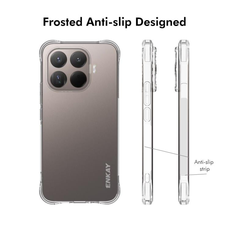 ENKAY Hat-Prince Transparent TPU Shockproof Phone Case, For Xiaomi 17T Pro5G, For Redmi 15a 5G, For Xiaomi 17T, For Xiaomi 17 Ultra, For Redmi Note 15 Pro 4G Global 163.2mm, For Redmi K90, For Redmi K90 Pro Max, For Redmi Note 15 Pro+ 5G Global 163.3mm...