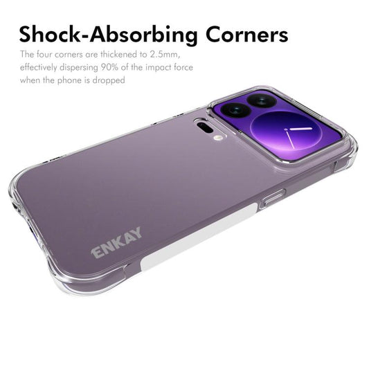 ENKAY Hat-Prince Transparent TPU Shockproof Phone Case, For Xiaomi 18 Pro Max 5G, For Xiaomi 18 Pro 5G, For Redmi Note 17 Pro 5G Global 163.5mm, For Xiaomi Poco M8 Power 5G, For Xiaomi Poco F9 Ultra 5G, For Xiaomi Poco F9 Pro 5G, For Xiaomi 17T Pro 5G ...