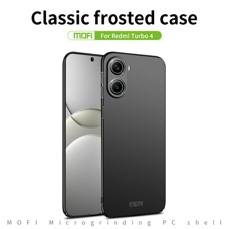 MOFI Micro-Frosted PC Ultra-thin Hard Phone Case, For Xiaomi Redmi Turbo 4 / Poco X7 Pro, For Xiaomi Redmi Note 14 Pro+, For Xiaomi Redmi Note 14 Pro 5G, For Xiaomi Redmi Note 14 Pro 4G, For Xiaomi Redmi Note 14 4G 163.25mm, For Xiaomi Redmi Note 14 5G...