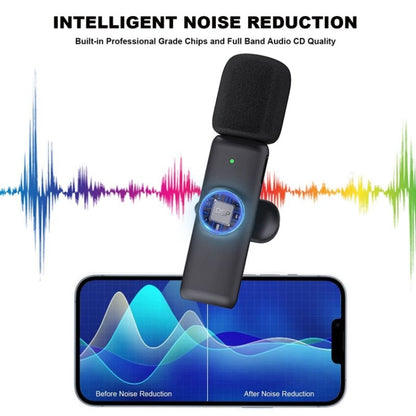 Wireless Lavalier Lapel Microphone for Android Phone & Computer with USB-C / Type-C Receiver, One by Two