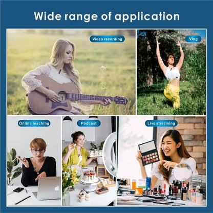 Wireless Lavalier Lapel Microphone for Android Phone & Computer with USB-C / Type-C Receiver, One by Two