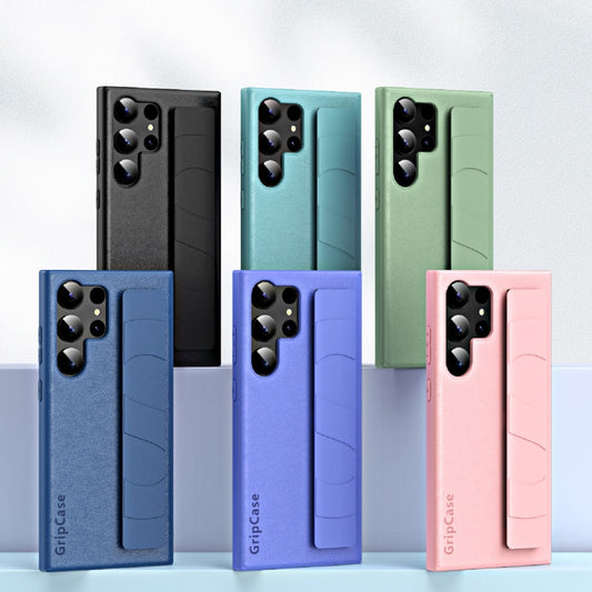 Skin Elastic Wrist Grip Back Cover Phone Case, For Samsung Galaxy S25 5G, For Samsung Galaxy S25+ 5G, For Samsung Galaxy S25 Ultra 5G, For Samsung Galaxy S24 Ultra 5G, For Samsung Galaxy S24+ 5G, For Samsung Galaxy S24 5G, For Samsung Galaxy S23 Ultra ...
