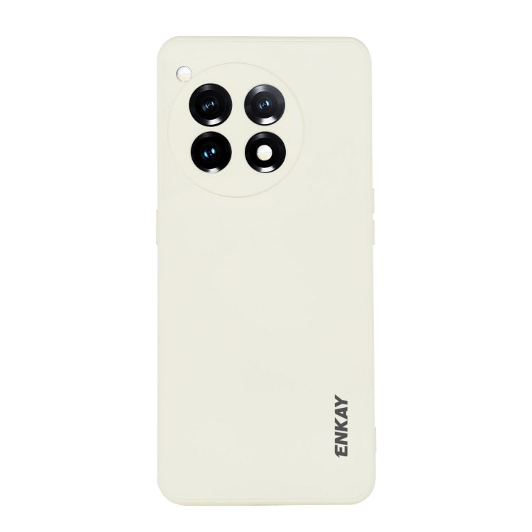ENKAY Liquid Silicone Soft Shockproof Phone Case, For OnePlus Ace 3 Pro, For OnePlus Nord CE4, For OnePlus 12, For OnePlus 11
