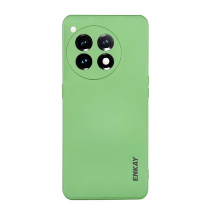 ENKAY Liquid Silicone Soft Shockproof Phone Case, For OnePlus Ace 3 Pro, For OnePlus Nord CE4, For OnePlus 12, For OnePlus 11