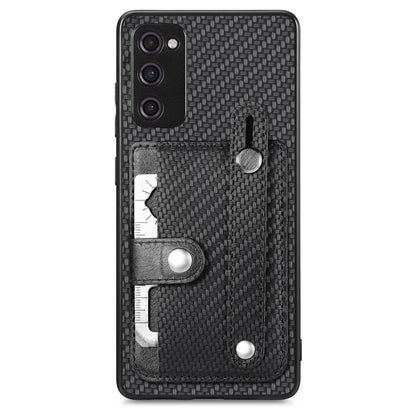 Wristband Kickstand Wallet Back Phone Case with Tool Knife