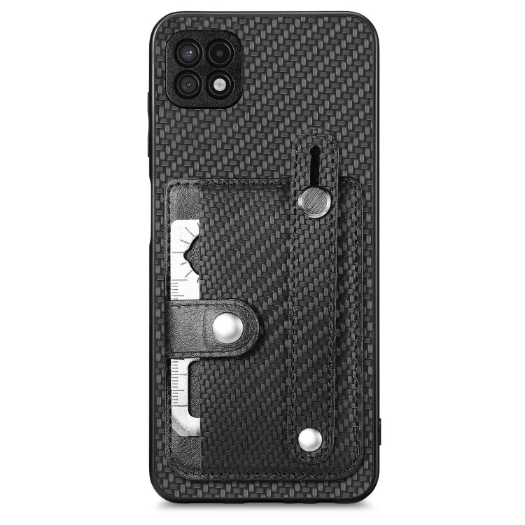 Wristband Kickstand Wallet Back Phone Case with Tool Knife