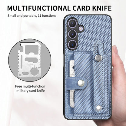 Wristband Kickstand Wallet Back Phone Case with Tool Knife, For Samsung Galaxy A13 5G, For Samsung Galaxy A22 4G, For Samsung Galaxy A22 5G, For Samsung Galaxy S21 FE 5G, For Samsung Galaxy A32 5G, For Samsung Galaxy S21 5G, For Samsung Galaxy S21+ 5G ...