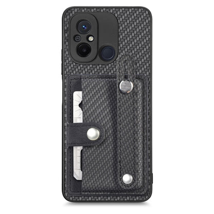 Wristband Kickstand Card Wallet Back Phone Case with Tool Knife, For Redmi Note 9S
