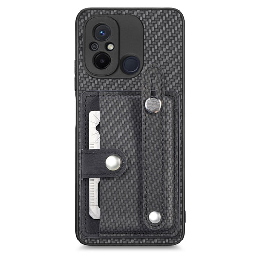 Wristband Kickstand Card Wallet Back Phone Case with Tool Knife, For Redmi Note 9S