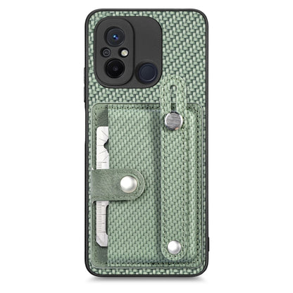 Wristband Kickstand Card Wallet Back Phone Case with Tool Knife, For Redmi Note 9S