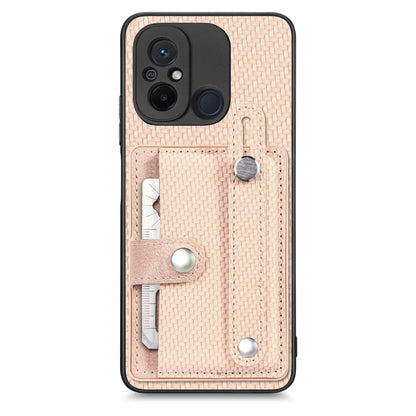 Wristband Kickstand Card Wallet Back Phone Case with Tool Knife, For Redmi Note 9S