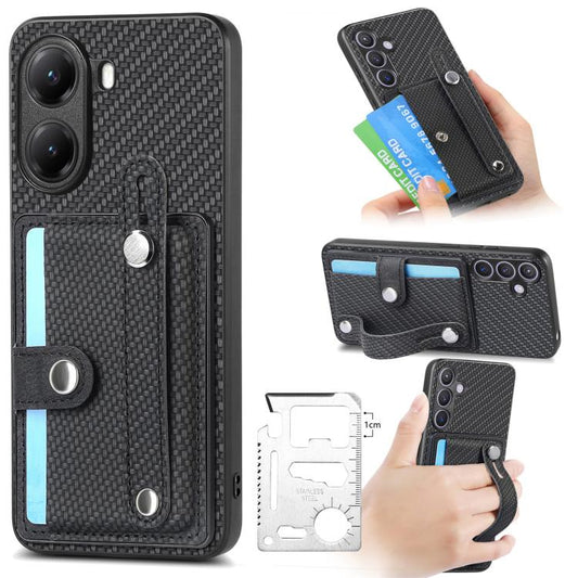Wristband Kickstand Card Wallet Back Phone Case with Tool Knife, For Redmi Turbo 4, For Xiaomi Poco X7 Pro, For Xiaomi 15 Pro, For Xiaomi 15, For Redmi Note 14 5G, For Redmi Note 14 Pro+ 5G, For Redmi Note 14 Pro 5G, For Xiaomi 14 Pro, For Xiaomi 14���...