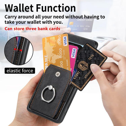 Retro Skin-feel Ring Card Wallet Phone Case, For Google Pixel 10 Pro XL, For Google Pixel 9a, For Google Pixel 9 Pro XL, For Google Pixel 7a, For Google Pixel 10 / 10 Pro, For Google Pixel 9 / 9 Pro
