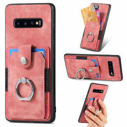 Retro Skin-feel Ring Card Wallet Phone Case, For Samsung Galaxy A56 5G, For Samsung Galaxy A36, For Samsung Galaxy S25 5G, For Samsung Galaxy S25+ 5G, For Samsung Galaxy S25 Ultra 5G, For Sumsung Galaxy A55 5G, For Samsung Galaxy S24 Ultra 5G����������...