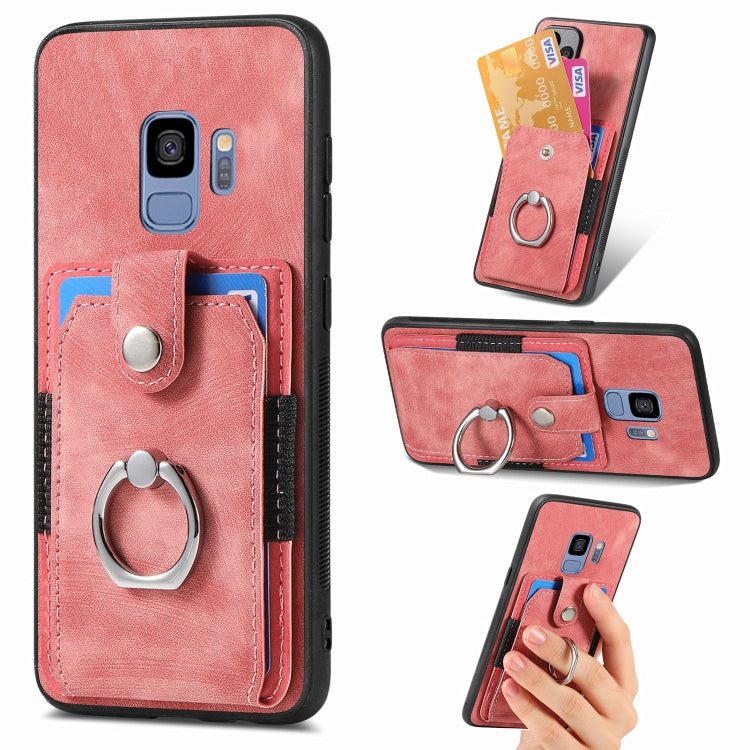 Retro Skin-feel Ring Card Wallet Phone Case, For Samsung Galaxy A56 5G, For Samsung Galaxy A36, For Samsung Galaxy S25 5G, For Samsung Galaxy S25+ 5G, For Samsung Galaxy S25 Ultra 5G, For Sumsung Galaxy A55 5G, For Samsung Galaxy S24 Ultra 5G����������...