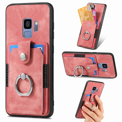 Retro Skin-feel Ring Card Wallet Phone Case, For Samsung Galaxy A56 5G, For Samsung Galaxy A36, For Samsung Galaxy S25 5G, For Samsung Galaxy S25+ 5G, For Samsung Galaxy S25 Ultra 5G, For Sumsung Galaxy A55 5G, For Samsung Galaxy S24 Ultra 5G����������...
