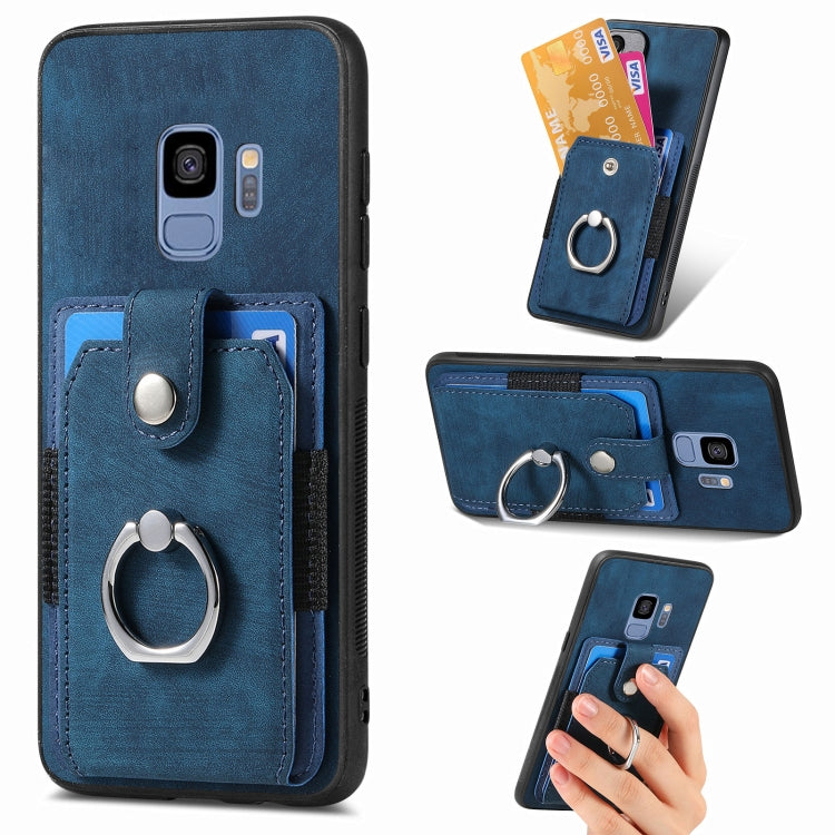 Retro Skin-feel Ring Card Wallet Phone Case, For Samsung Galaxy A56 5G, For Samsung Galaxy A36, For Samsung Galaxy S25 5G, For Samsung Galaxy S25+ 5G, For Samsung Galaxy S25 Ultra 5G, For Sumsung Galaxy A55 5G, For Samsung Galaxy S24 Ultra 5G����������...